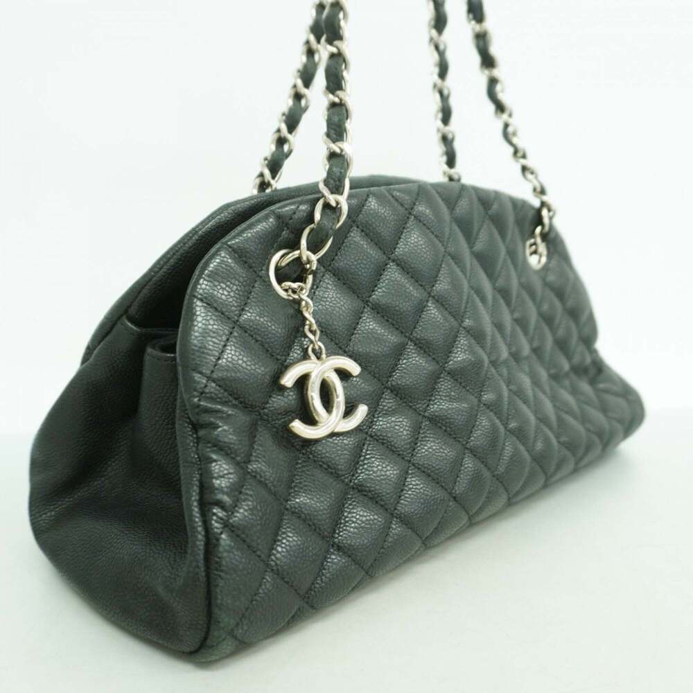 CHANEL Black Caviar Leather Shoulder Bag - Picture 2 of 9
